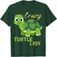 Funny Crazy Turtle Lady for Girl or Woman who loves Turtles T-Shirt - T-Shirt | Forest