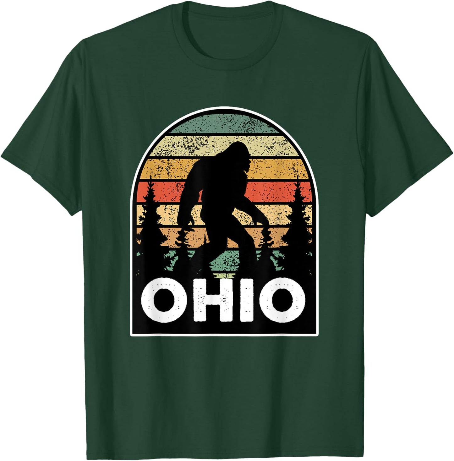Ohio with a Bigfoot, or a Sasquatch T-Shirt - T-Shirt | Forest