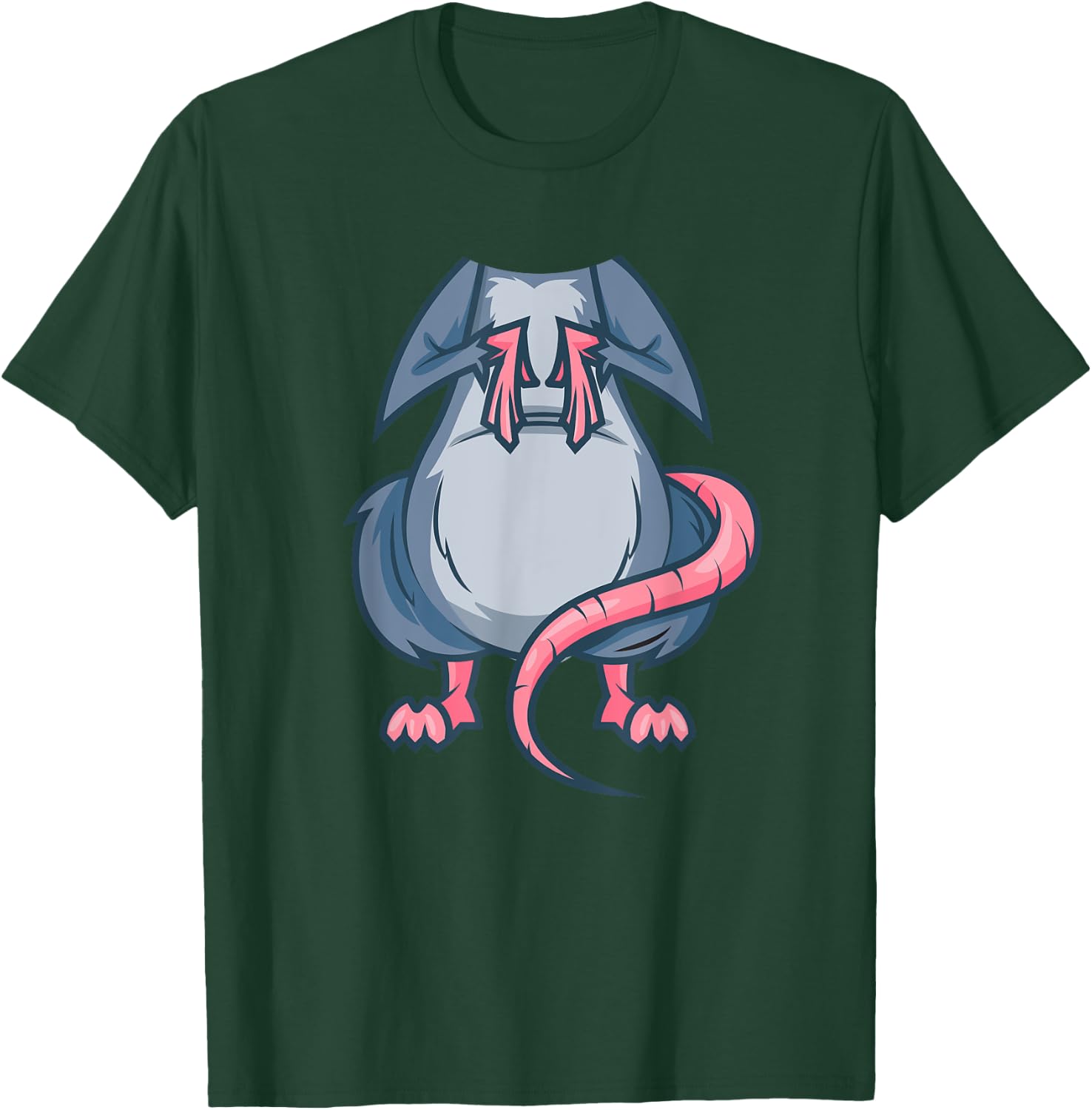 Mouse Costume Halloween Easy Rat Cosplay Last Minute Outfit T-Shirt - T-Shirt | Forest