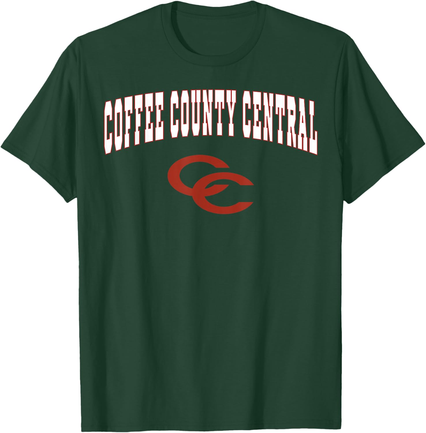 Coffee County Central High School Red Raiders C2 T-Shirt - T-Shirt | Forest