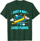 Plane Toddler Airplane Kids Just A Boy Who Loves Planes T-Shirt - T-Shirt | Forest