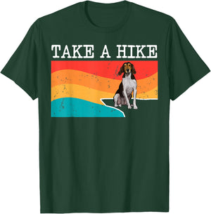 Funny Take A Hike Treeing Walker Coonhound Graphic Hiking T-Shirt - T-Shirt | Forest