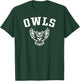Owls Mascot for Youth Teams Players and Fans T-Shirt - T-Shirt | Forest