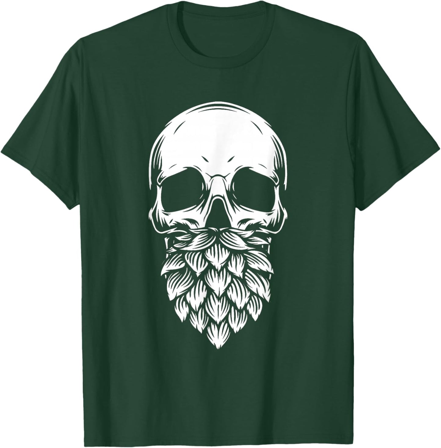 Home Brewing Skull Microbrewery - Craft Brewer Beer T-Shirt - T-Shirt | Forest