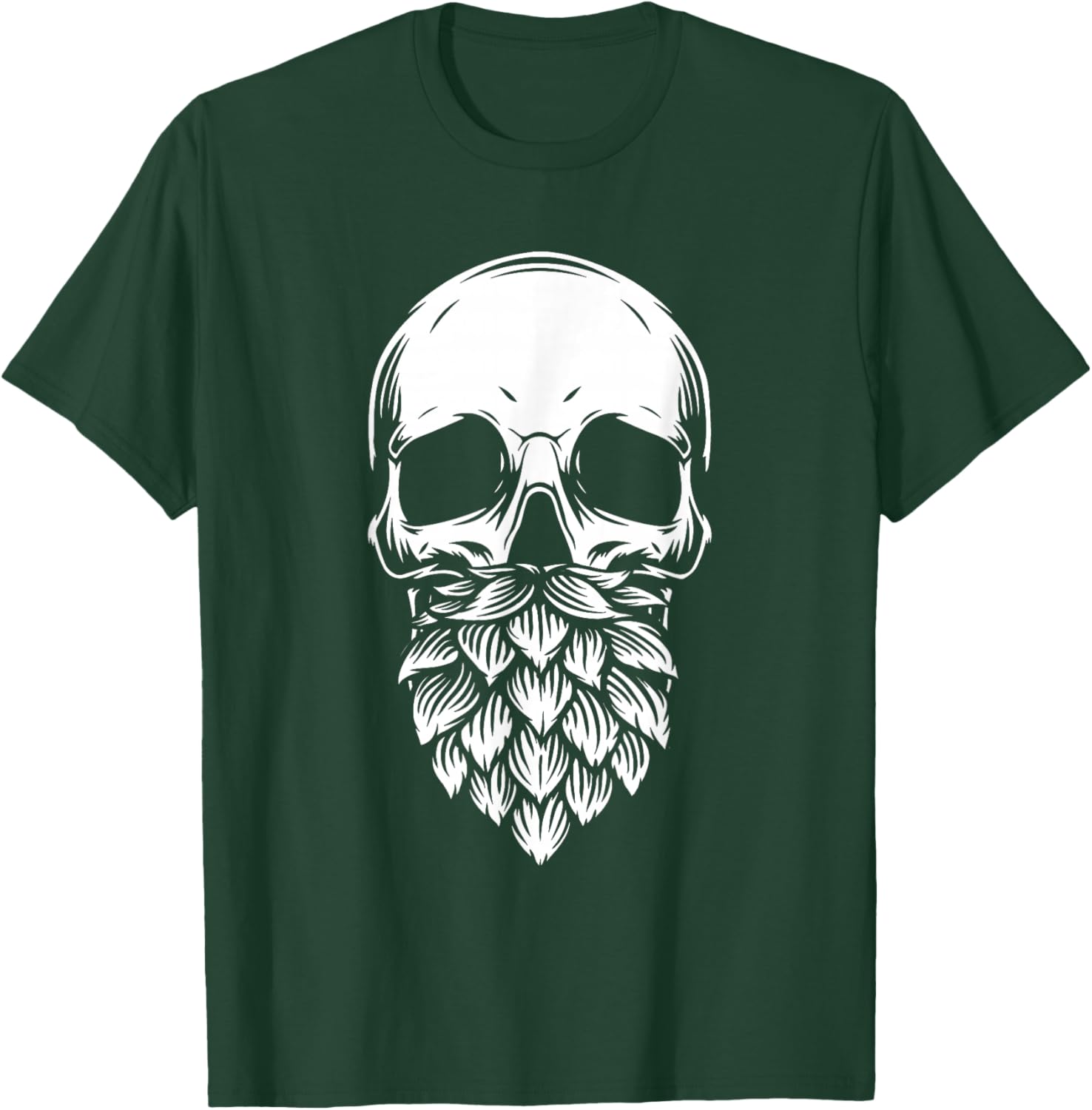 Home Brewing Skull Microbrewery - Craft Brewer Beer T-Shirt - T-Shirt | Forest