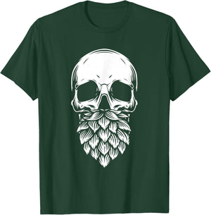 Home Brewing Skull Microbrewery - Craft Brewer Beer T-Shirt - T-Shirt | Forest