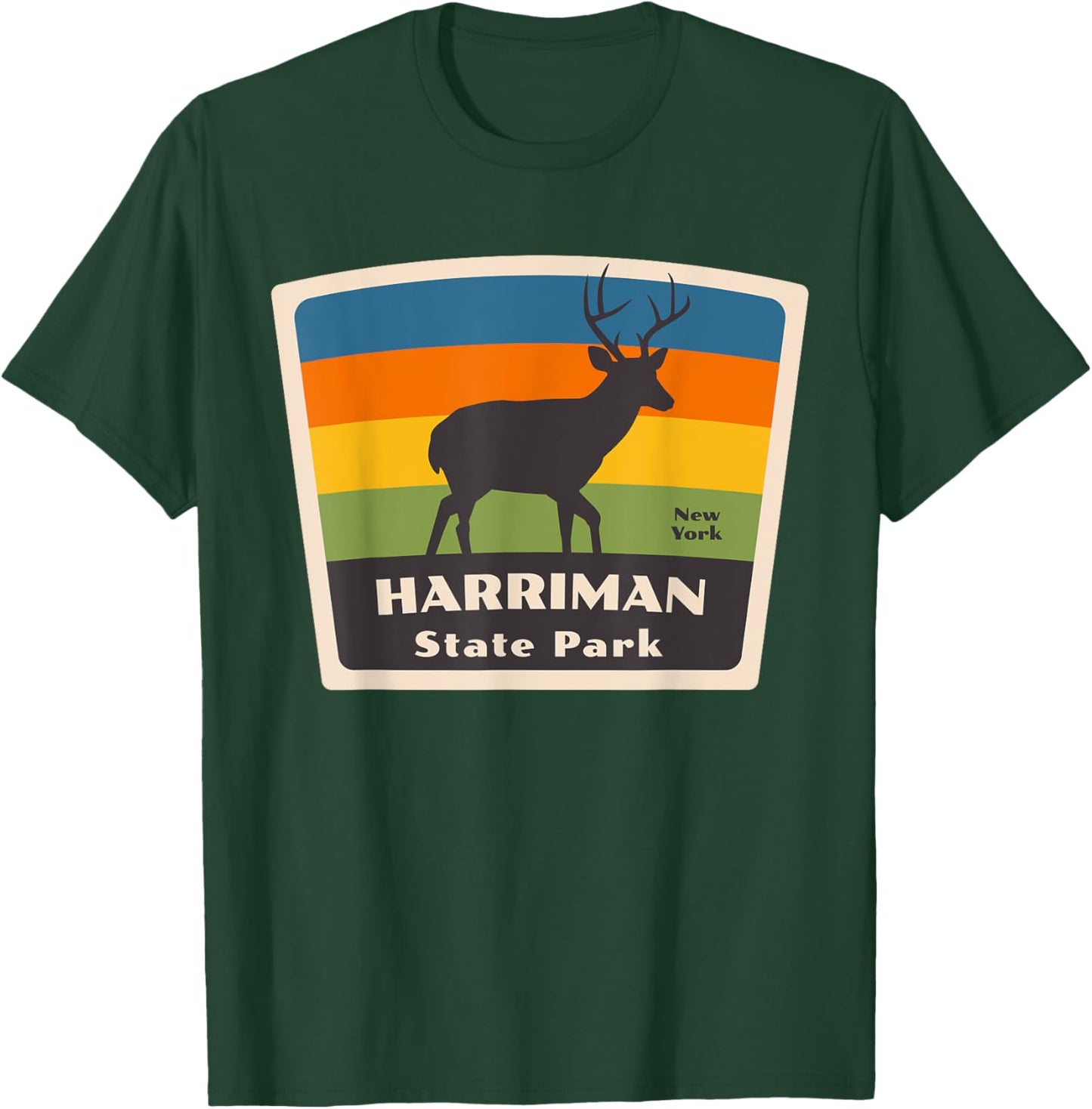 Harriman State Park New York Deer NY Souvenir Vacation T-Shirt - T-Shirt | Forest
