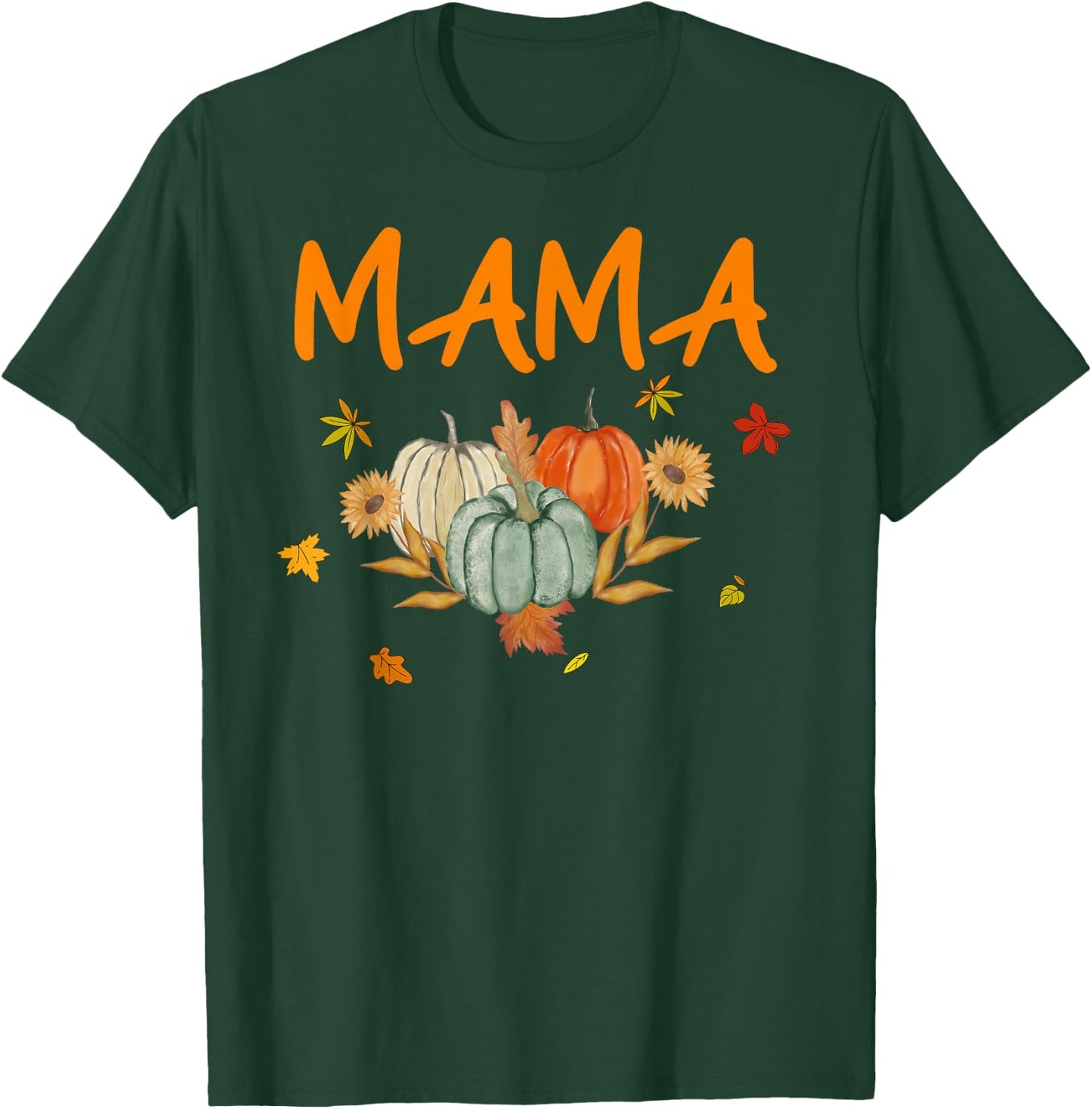 Mama Birthday Pumpkin 1st Birthday Matching Family Party T-Shirt - T-Shirt | Forest