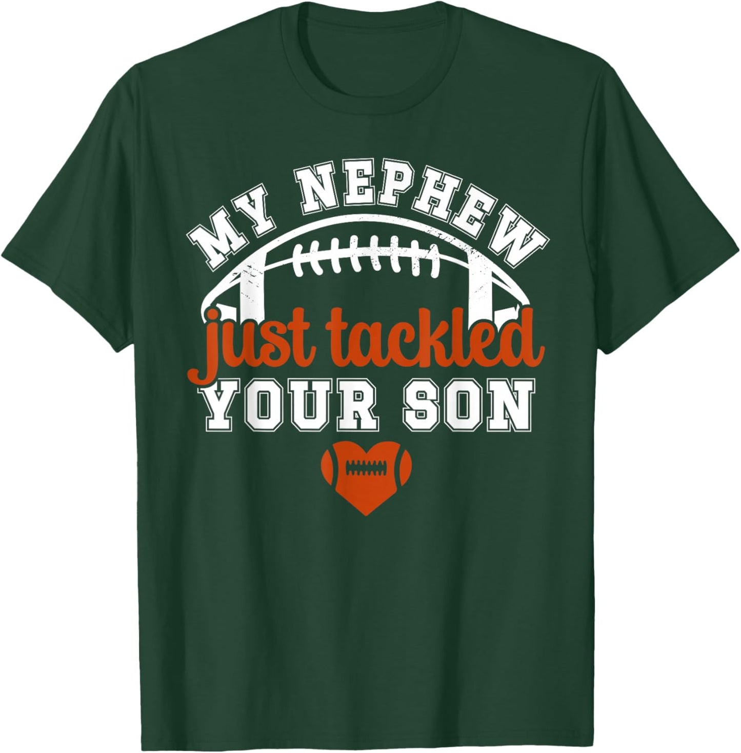 My Nephew Football Aunt Of A Football Player Auntie T-Shirt - T-Shirt | Forest