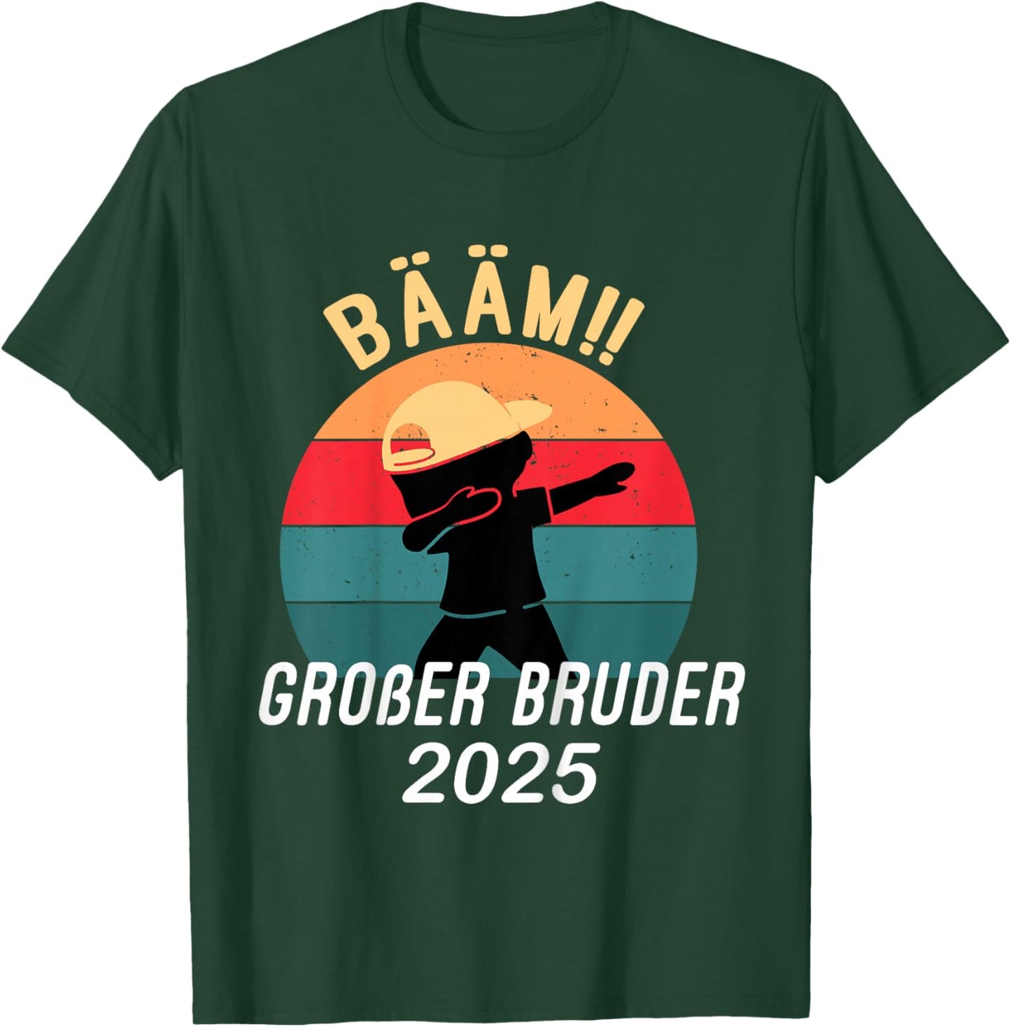 Bääm! Großer Bruder 2025 Geschenk Ankündigung Dab Geburt T-Shirt - T-Shirt | Forest