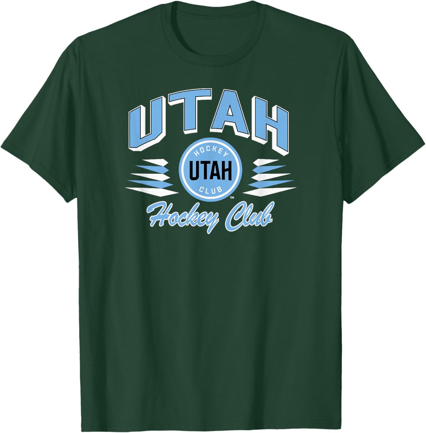 Utah Hockey Club Retro Diamond Dark Heather T-Shirt - T-Shirt | Forest