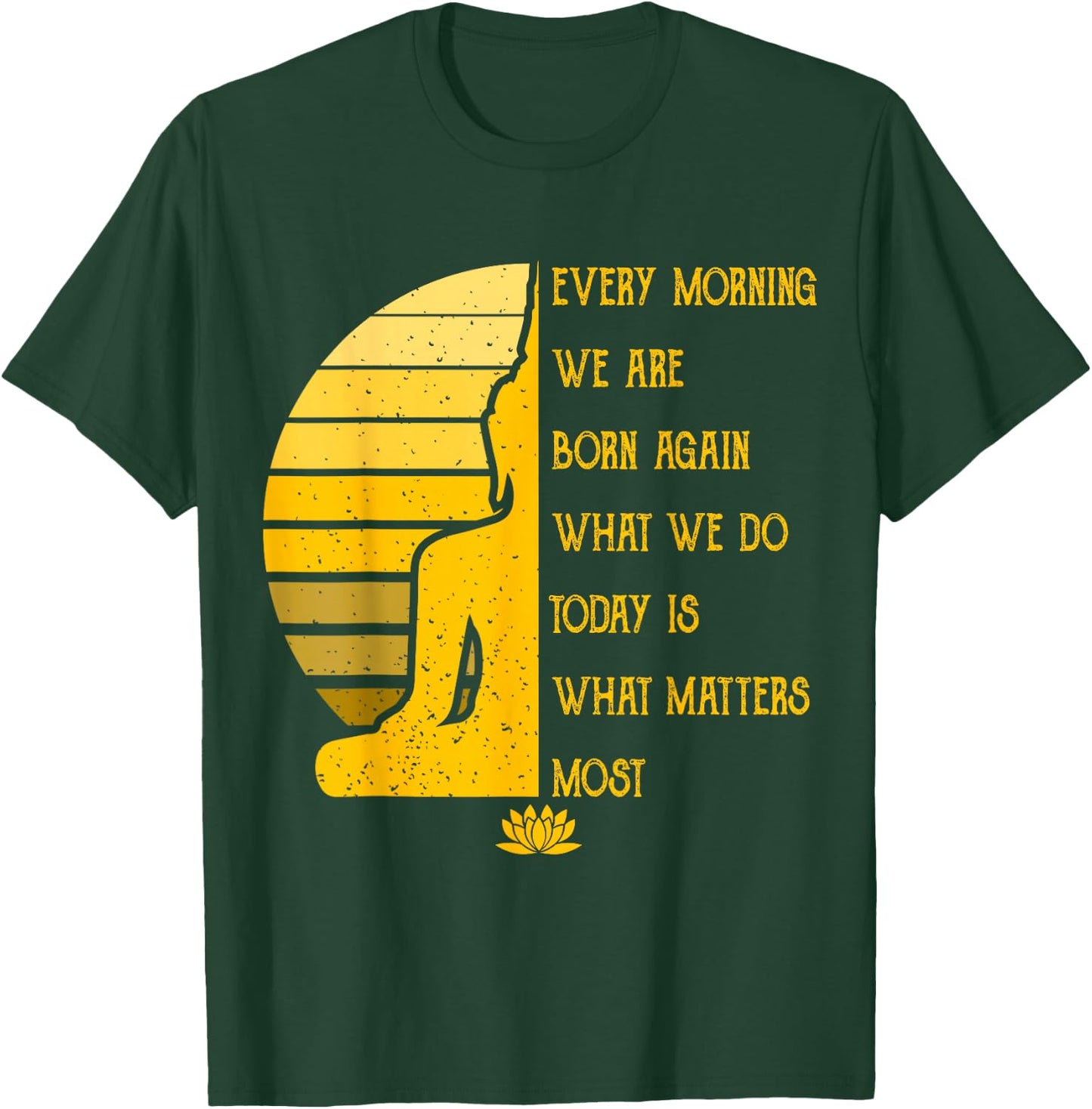Yoga Meditation Buddha Gift Yoga Teacher T-Shirt - T-Shirt | Forest