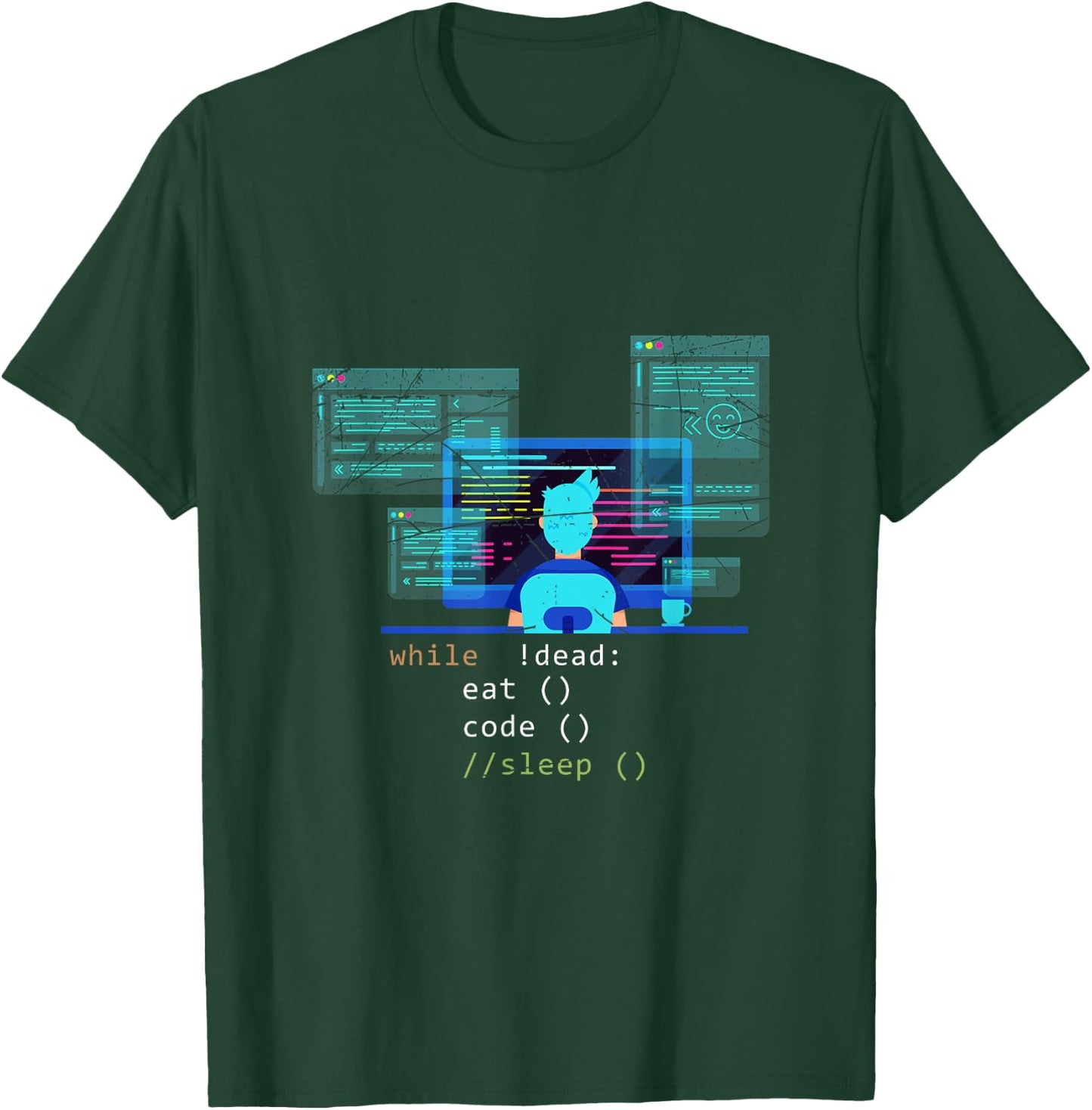 Computer Scientist Hacker Funny Debugger Gift Programmer T-Shirt - T-Shirt | Forest