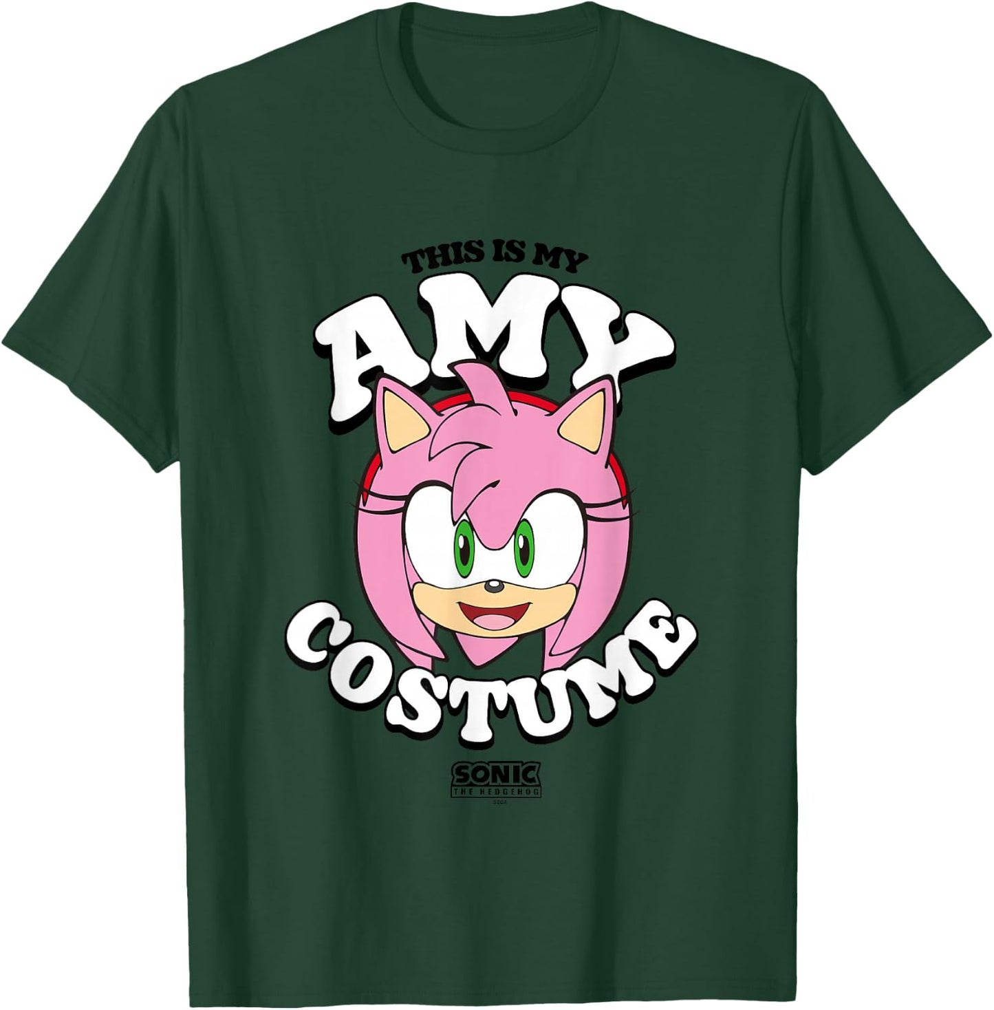 Sonic The Hedgehog Halloween This Is My Amy Costume T-Shirt - T-Shirt | Forest