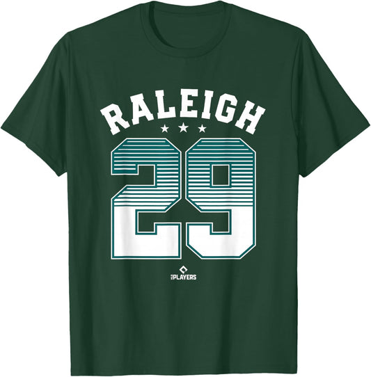 Cal Raleigh 29 Seattle MLBPA T-Shirt - T-Shirt | Forest