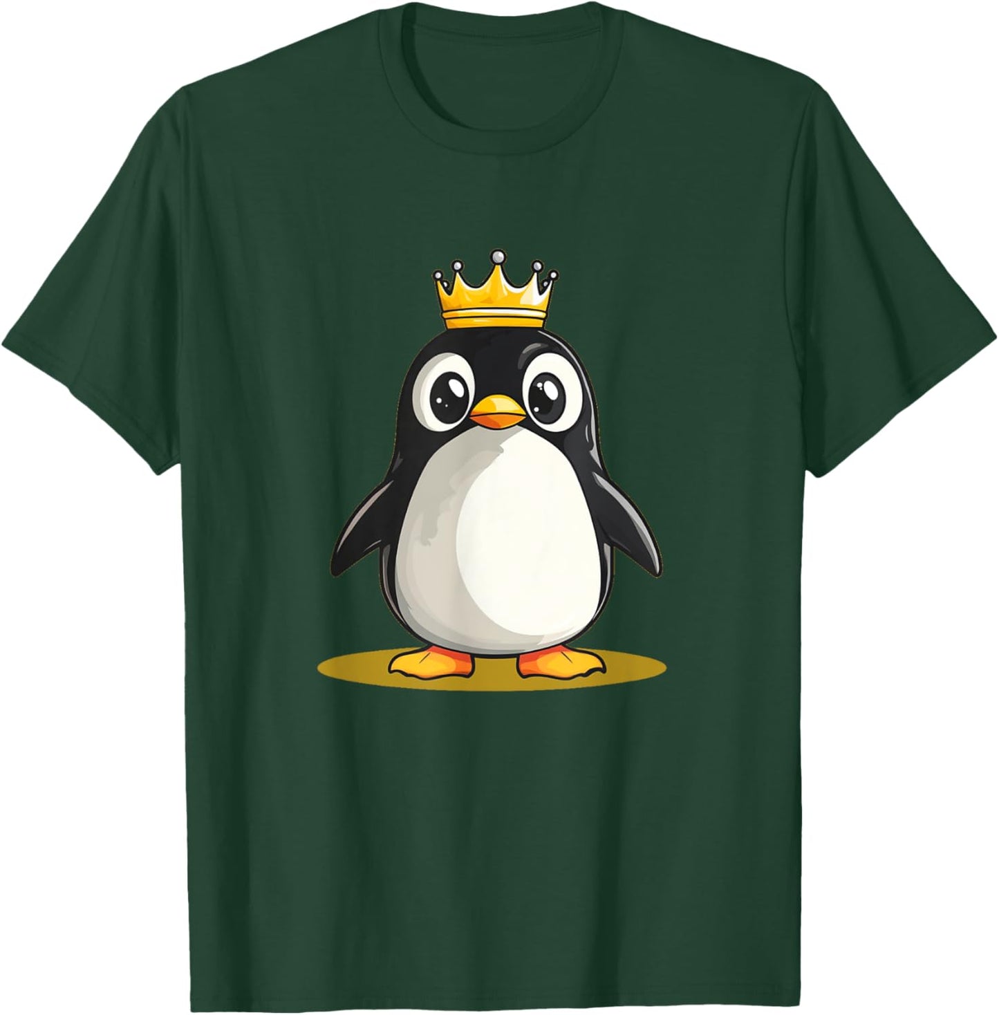 Funny Penguin with Crown for Castle and Kingdom Lovers T-Shirt - T-Shirt | Forest