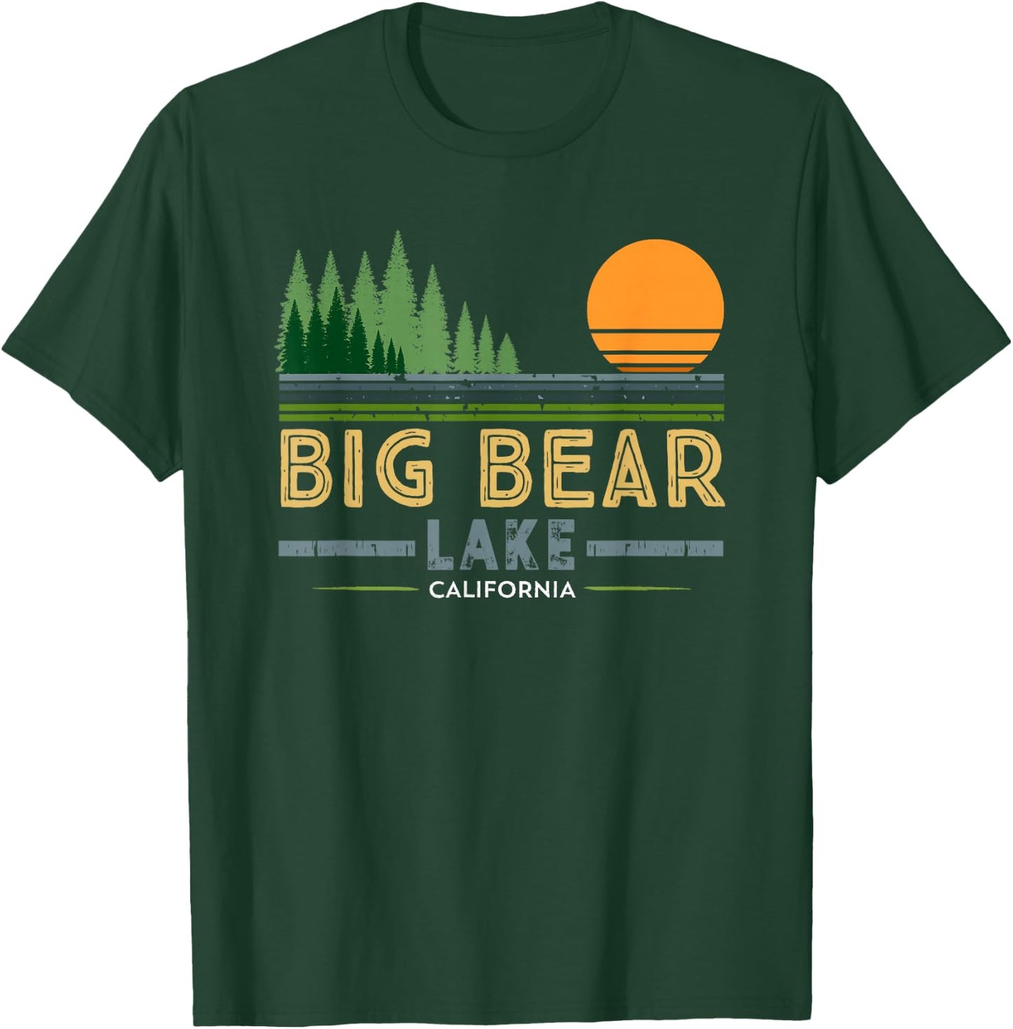 Vintage Big Bear Lake California T-Shirt - T-Shirt | Forest