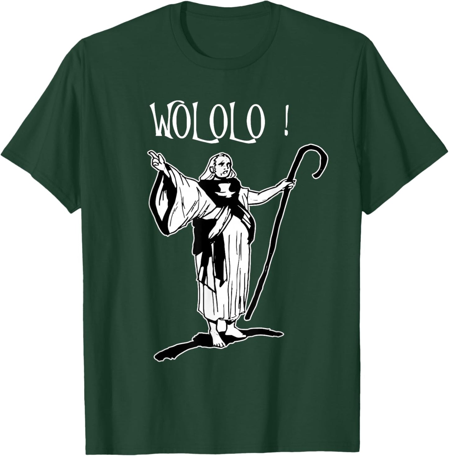 Geek for fans of the game Empire: Monk Age Wololo , Black, S T-Shirt - T-Shirt | Forest