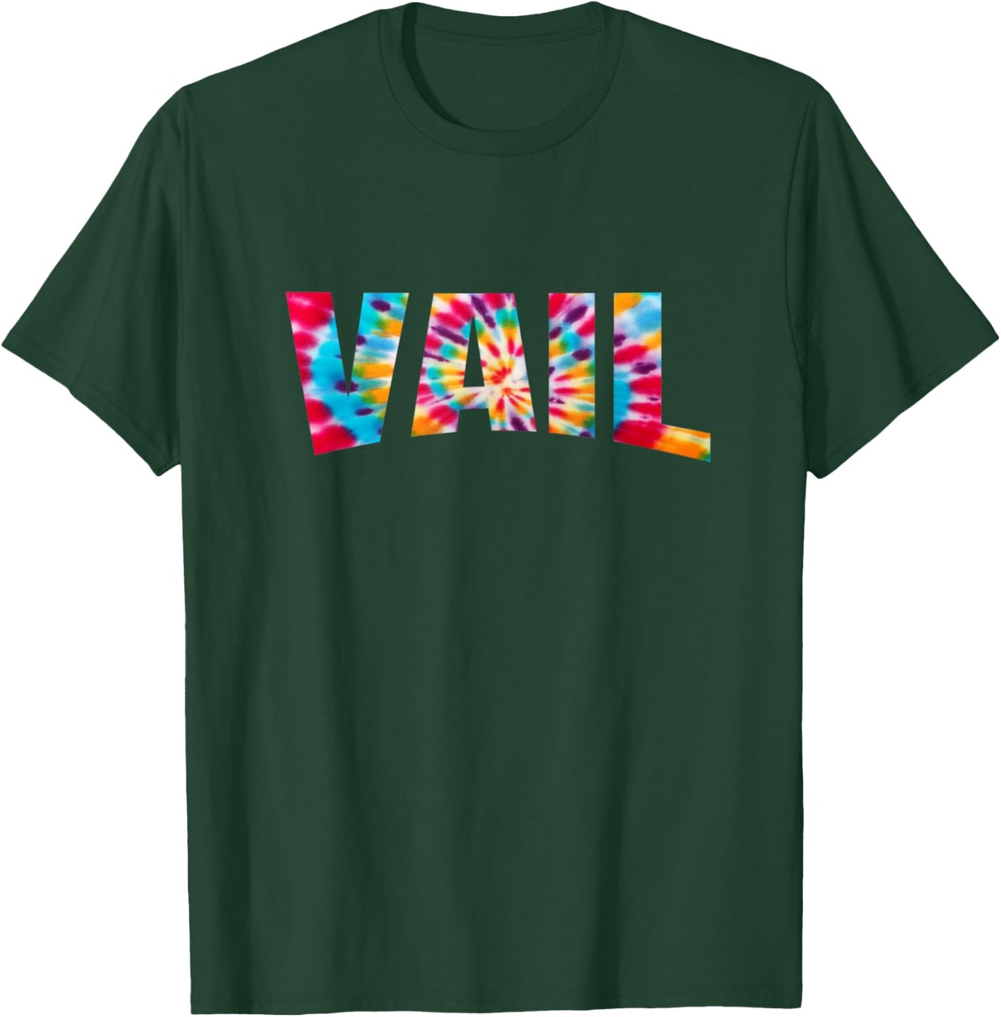 Vail, Colorado Rocky Mountain Tie Dye T-Shirt - T-Shirt | Forest