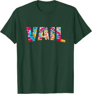 Vail, Colorado Rocky Mountain Tie Dye T-Shirt - T-Shirt | Forest