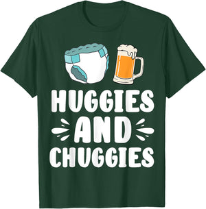 Huggies And Chuggies Father Party T-Shirt - T-Shirt | Forest