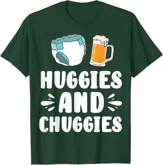 Huggies And Chuggies Father Party T-Shirt - T-Shirt | Forest