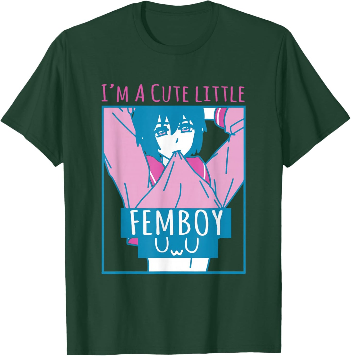 Cute Little Femboy Aesthetic Sissy Cute Femboy Anime T-Shirt - T-Shirt | Forest