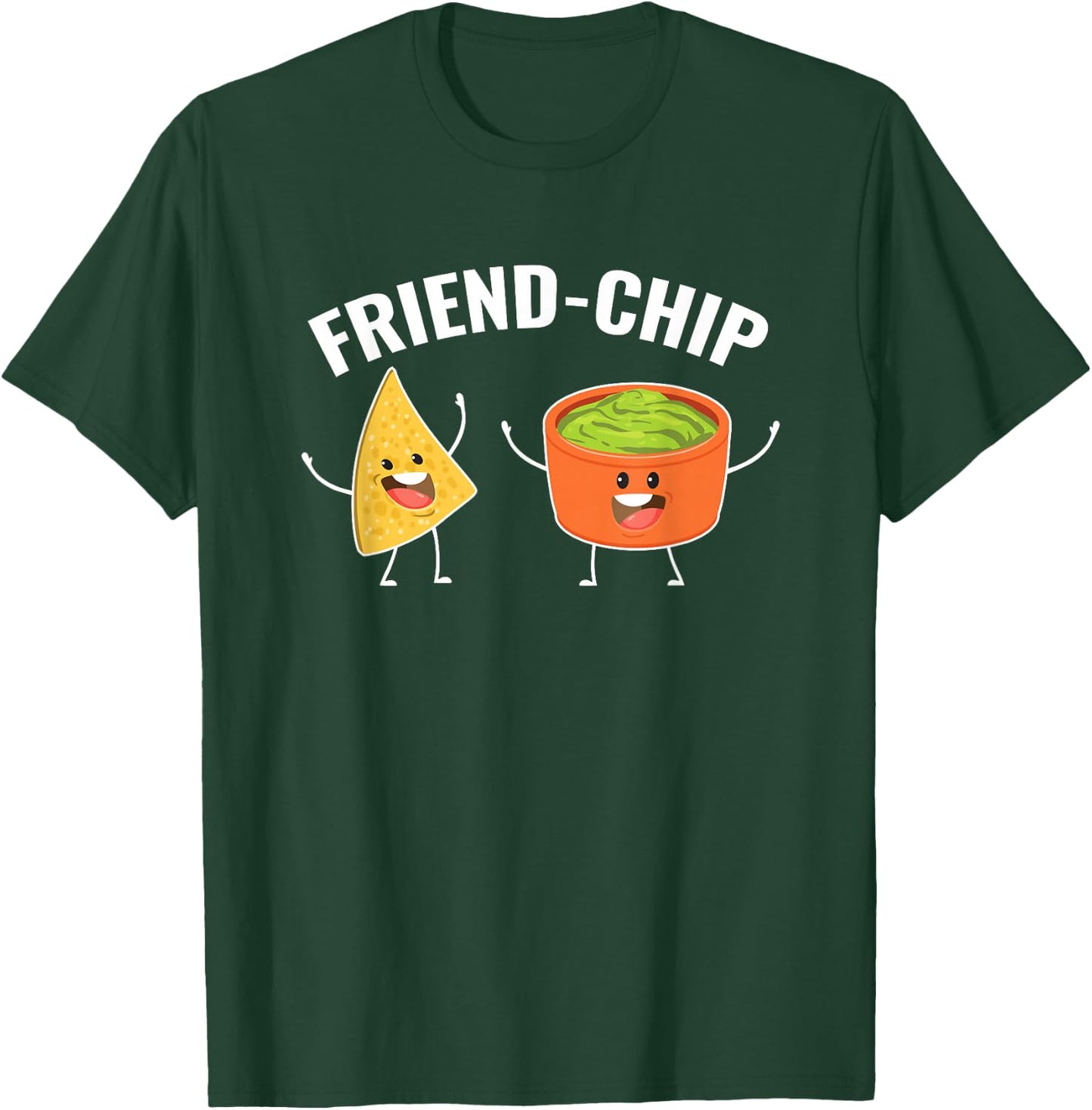 Guacamole & Tortilla Chips Guac Friend-Chip Pun Kawaii T-Shirt - T-Shirt | Forest