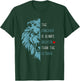 Vintage The Comeback Is Always Greater Than The Setback Lion T-Shirt - T-Shirt | Forest