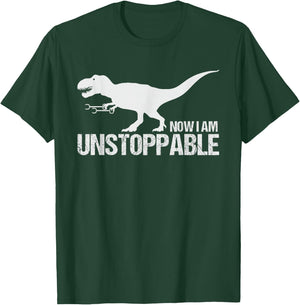 Now I Am Unstoppable Funny T-Rex Claw Grabbers Dinosaur T-Shirt - T-Shirt | Forest