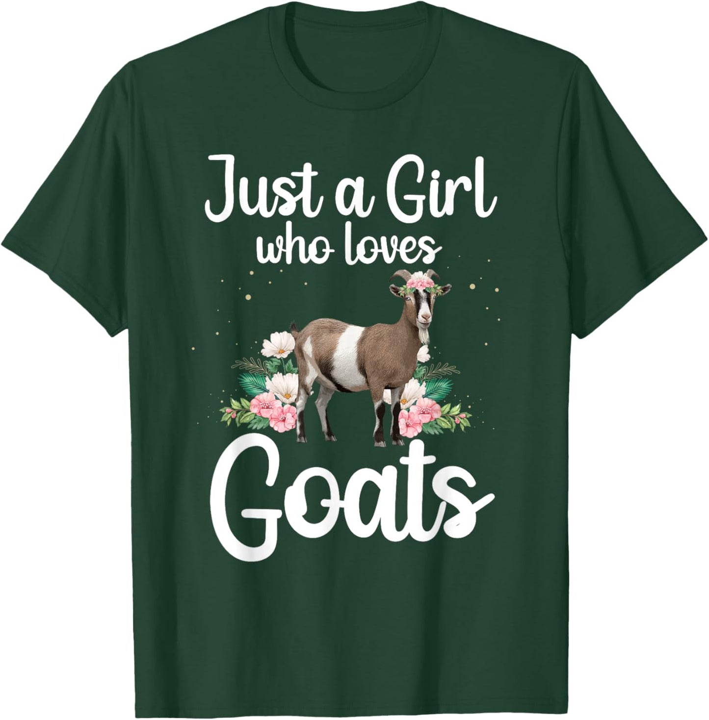 Cool Goat Art Girls Goat Farmer Pygmy Goat Lover T-Shirt - T-Shirt | Forest