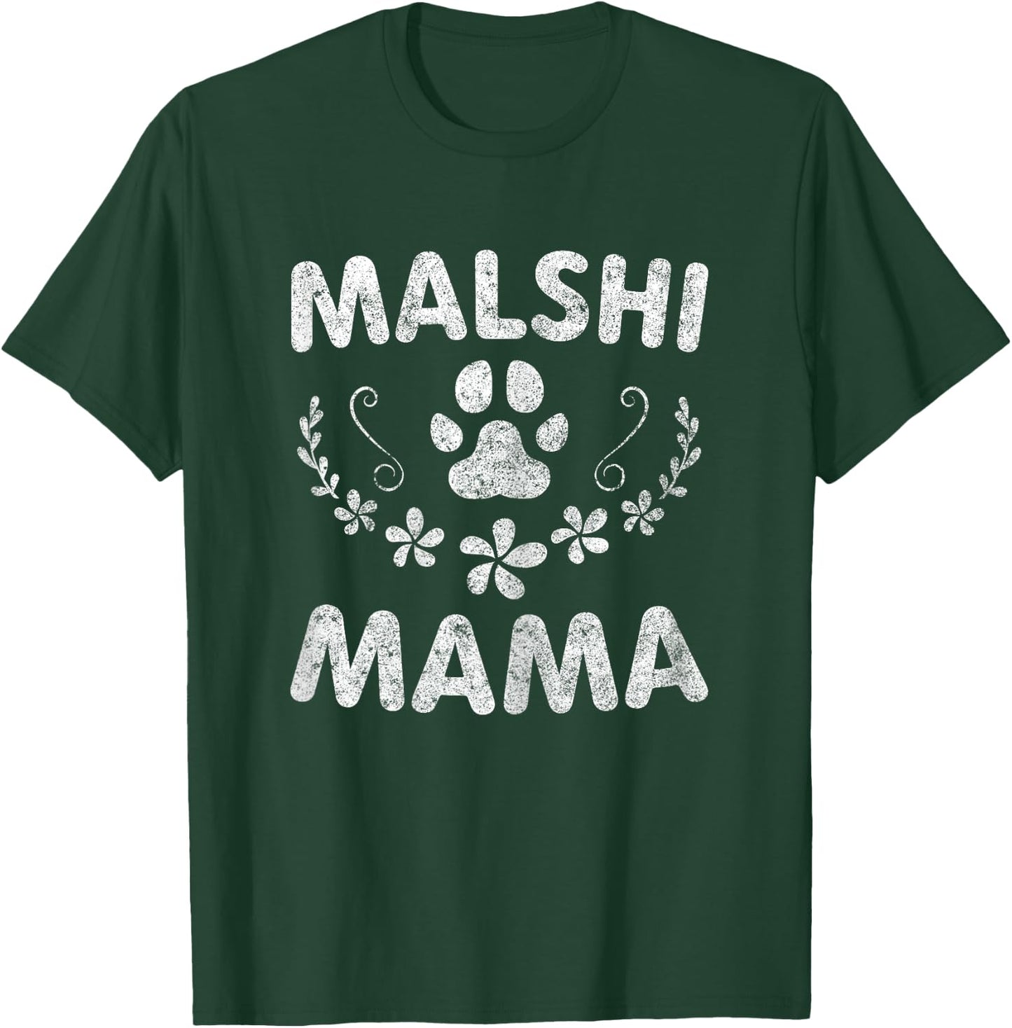 Malshi Mama Shirt Mal-Shi Lover Owner Malt-Tzu Dog Mom Women T-Shirt - T-Shirt | Forest