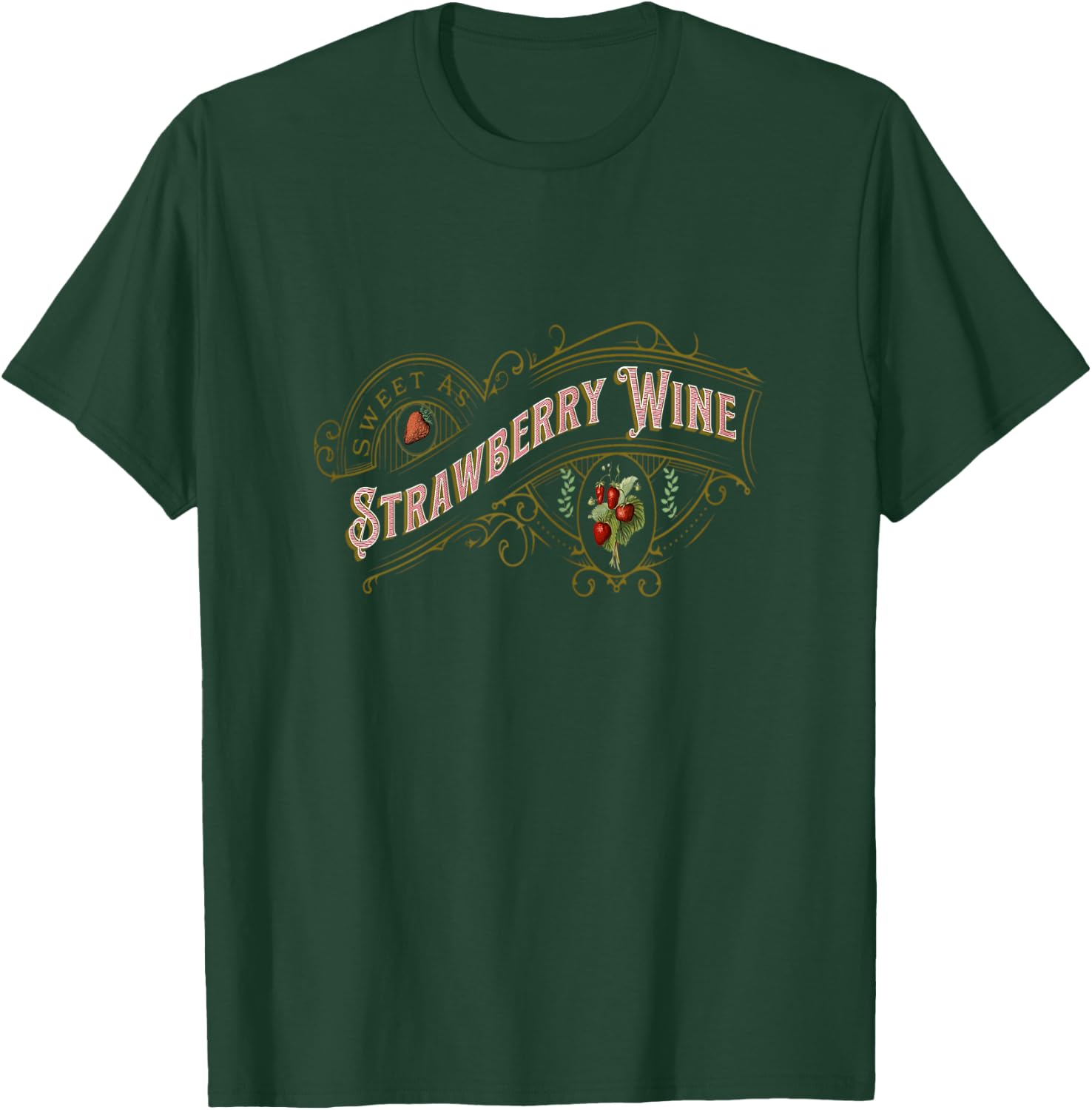 Sweet As Strawberry Wine Vintage Country Music Country Wine T-Shirt - T-Shirt | Forest