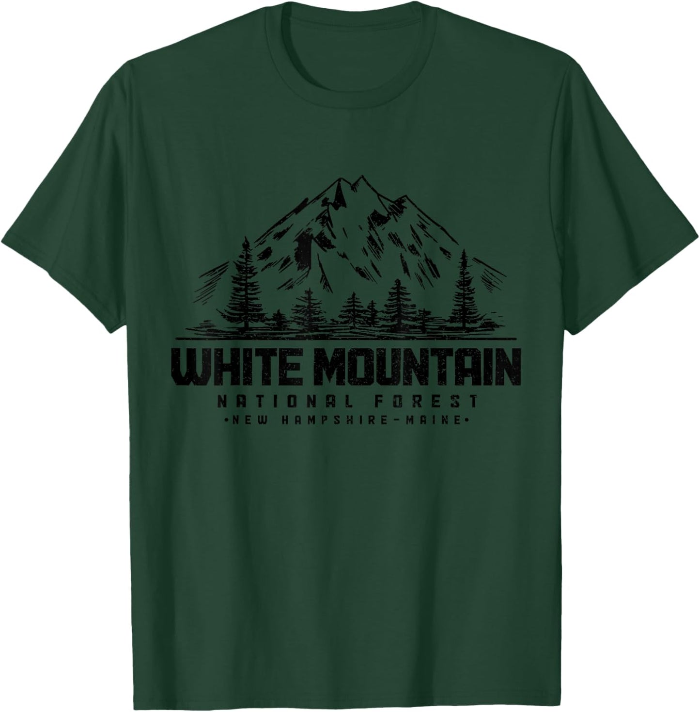 White Mountain National Forest New Hampshire Maine Vintage T-Shirt - T-Shirt | Forest