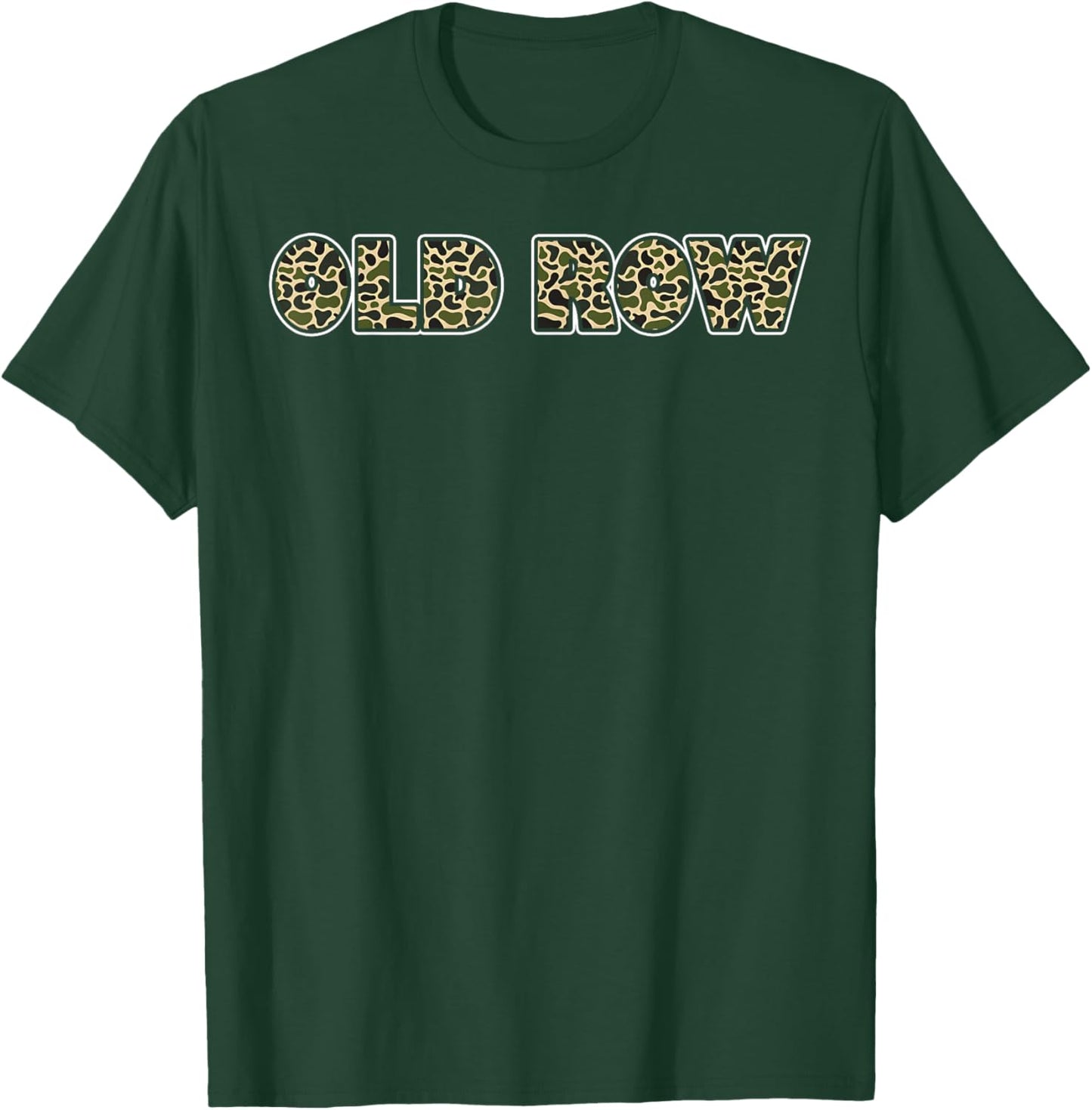 Retro Old Camo Row Vintage Old Row Camo Camouflage Men Women T-Shirt - T-Shirt | Forest