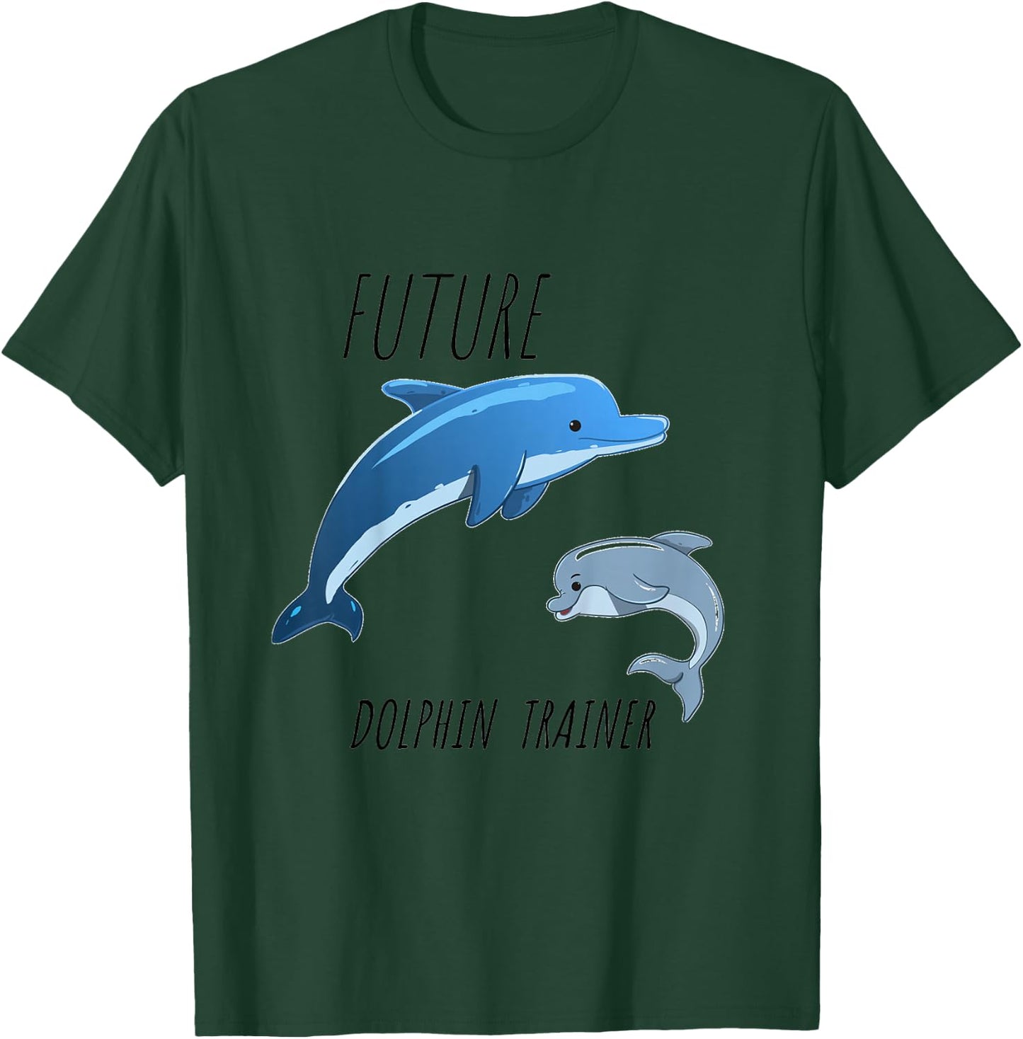 Kids Future Dolphin Trainer Kid, Funny Kid, Cute Dolphin Children T-Shirt - T-Shirt | Forest