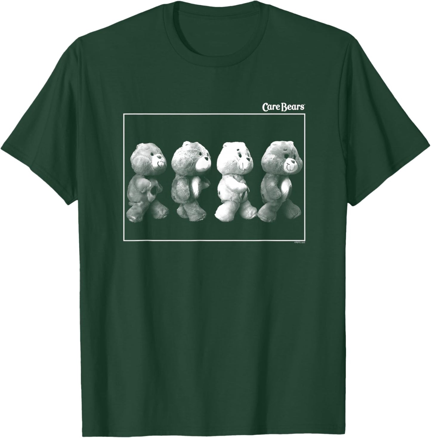Care Bears Four Bears Walking Stuffed Animals Retro Cartoon T-Shirt - T-Shirt | Forest