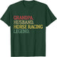 Grandpa Husband Horse Racing Legend Horse Racing Grandpa T-Shirt - T-Shirt | Forest