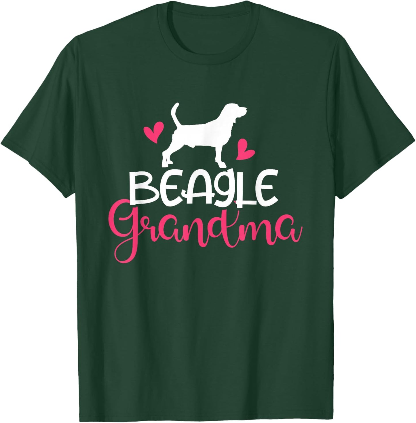 Beagle Grandma Funny Beagle Lover Gift Outfit T-Shirt - T-Shirt | Forest