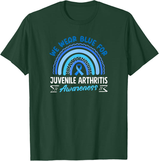 We Wear Blue for Juvenile Arthritis Awareness T-Shirt - T-Shirt | Forest