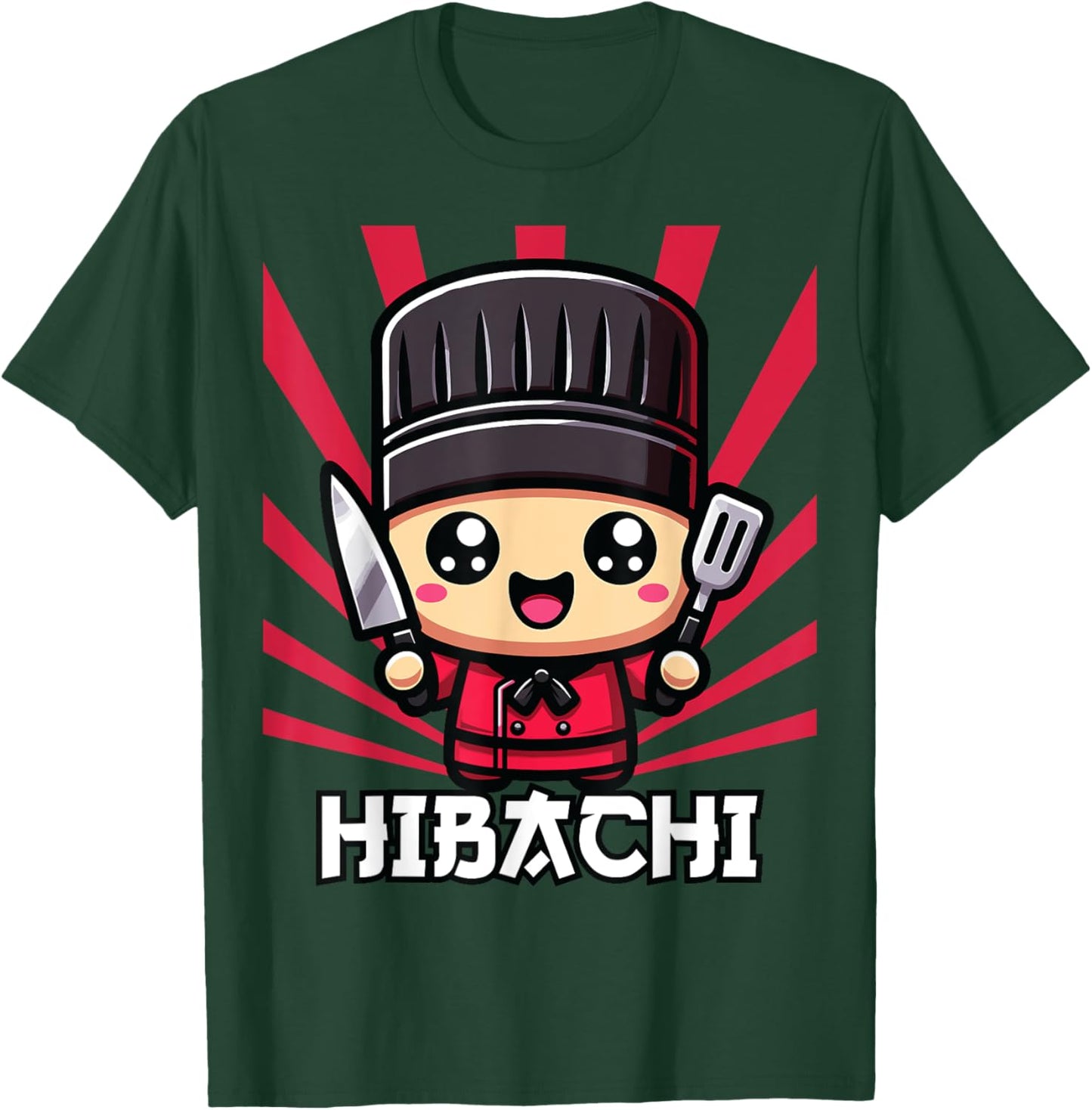 Hibachi Chef, Kawaii Hibachi , Small T-Shirt - T-Shirt | Forest