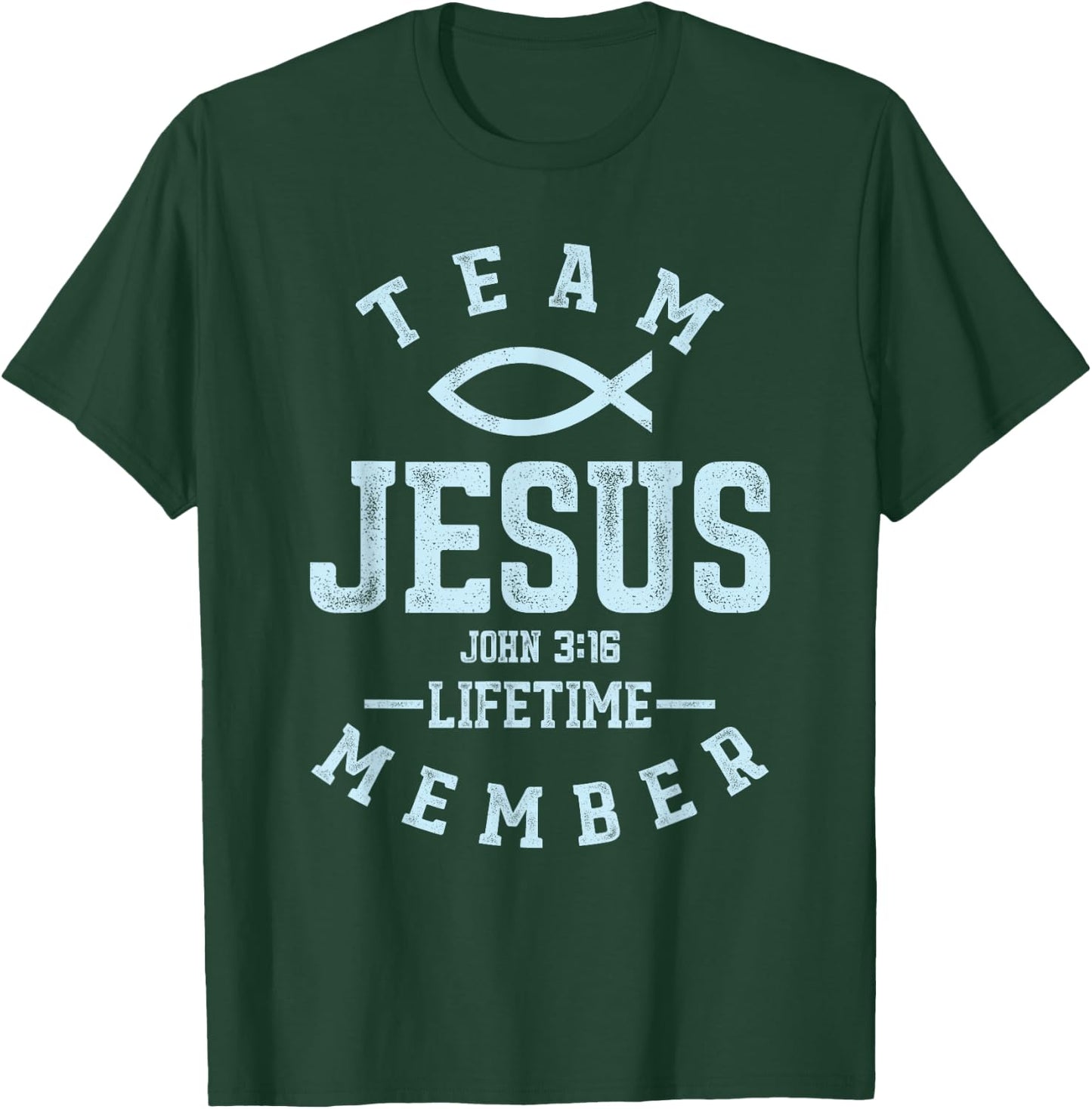 Christian Gift Shirt Team Jesus Religious God T-Shirt - T-Shirt | Forest
