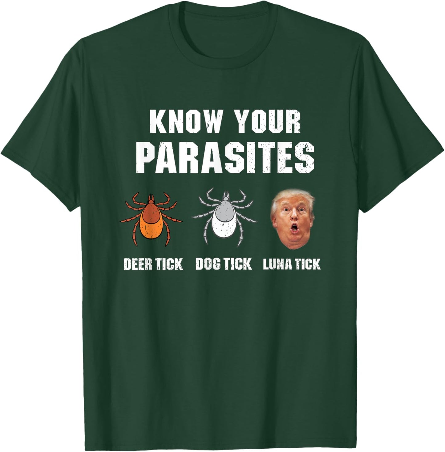 Know Your parasites - Funny Anti Trump T-Shirt - T-Shirt | Forest