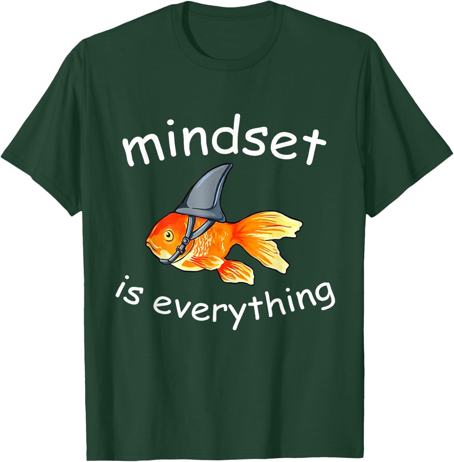 Everything Is Mindset Shark Fin Goldfish Vintage T-Shirt - T-Shirt | Forest