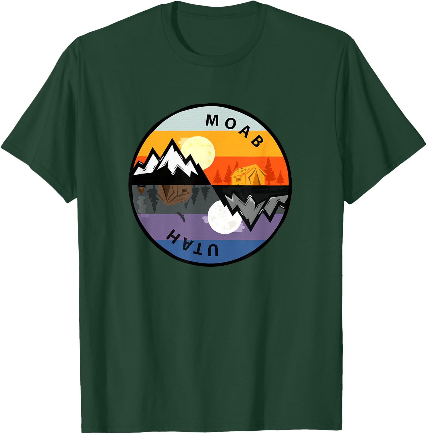 Vintage Moab, Utah Retro Souvenir T-Shirt - T-Shirt | Forest