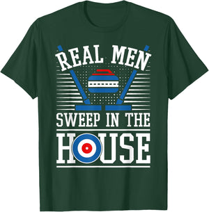 Funny Curling Saying I Curler Joke I Husband Curling Player T-Shirt - T-Shirt | Forest