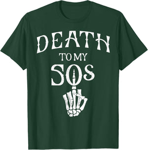 Death To My 50's Party, Death To My Youth, Skeleton Hand T-Shirt - T-Shirt | Forest