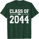 Class of 2044 Grow With Me Graduation Vintage Kindergarten T-Shirt - T-Shirt | Forest