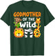 Godmother the Wild One Zoo Bday Safari Jungle Animals Party T-Shirt - T-Shirt | Forest