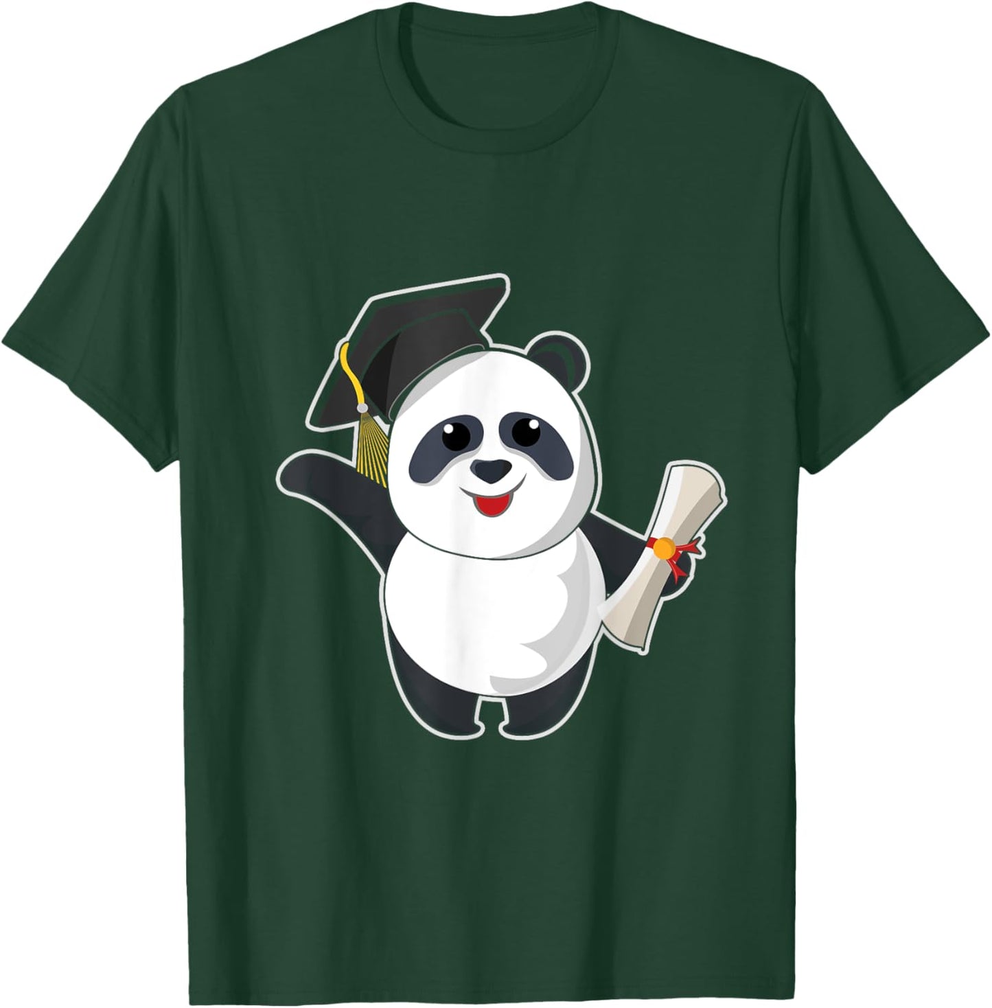 Cute Panda Bear Graduate Graduating 2023 Graduation T-Shirt - T-Shirt | Forest